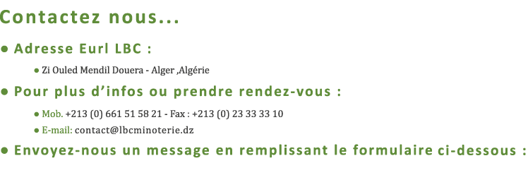 LBC minoterie informations